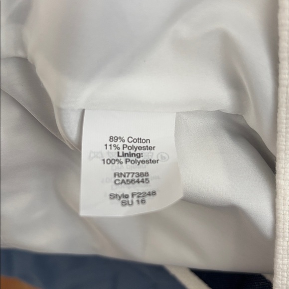 J. Crew suiting Navy & White Cap sleeve fitted dress. Sz 4 - Picture 7 of 7